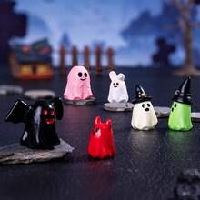Creative Glow-In-The-Dark Mini Ghost DIY Kit: Miniature Halloween Decor, Desktop Ornament, Perfect For Festivals, Birthdays, And Halloween Gifts - Multicolor - View 8