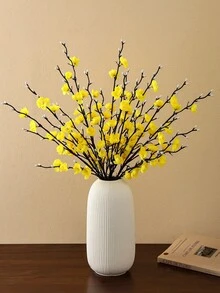 14/12/6 bông hoa mai trắng nhân tạo, hoa mai giả trông như thật, thích hợp để trang trí đám cưới, trang trí phòng, trang trí nhà cửa, phòng ngủ, văn phòng, khách sạn, sân vườn, tiệc tùng, phòng khách, Ngày của Mẹ, trang trí mùa xuân, trang trí bàn ăn, trang trí bàn tiệc cưới, hoa cưới. - Nhiều màu - Xem 6