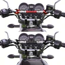 摩托车车把加强杆 - 重型越野车改装解决方案，采用精密设计的 CNC 强化、坚固的车把加强件、可调节稳定杆手柄 - A - 查看 4