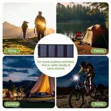 Foldable Solar Board, 20W Portable Folding Solar Panel Charger Kit IP65 Foldable Solar Charger Board For Camping Hiking - Multicolor - View 8