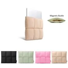 极简主义毛绒笔记本电脑内胆包，兼容 13、14、15、15.6 英寸笔记本电脑，格子图案，女士笔记本电脑包，保护套，返校季必备大学笔记本电脑内胆包，秋季大学必备