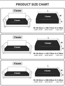 适用于1/2/3/4座沙发、L型沙发靠背套、加厚弹力沙发座套、牛奶丝面料、花园椅套、户外椅套、防滑沙发套、家具保护套、宠物友好型家居装饰，适合圣诞节及其他节日 - 淺灰色 - 查看 3
