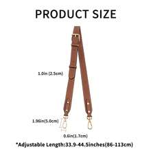 1pc Brown Faux Leather Adjustable Crossbody Bag, Versatile Shoulder Strap Handbag For Women - Brown - View 5