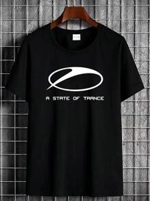 180g Pure Cotton A STATE OF TRANCE ASOT TRANCE ARMIN VAN BUUREN T-SHIRT SHIRT MEN WOMEN UNISEX LP Stretched Casual Print Round Neck Short Sleeve Homme Graphic Slightly Unisex Breathable For Women Top For Everyday Wear Summer Comfortable Versatile Soft Fashion Designer Clothes Streetwear Stylish