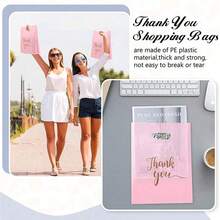 50 Pink Thank You Gift Bags Wedding Birthday Party Gift Bags Clothing Packaging Bags Thank You Packaging Bags