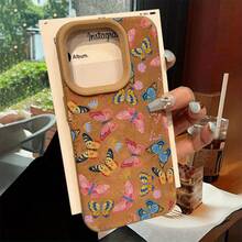 Funda de piel sintética suave con lente alta y diseño colorido para phone 13 Pro, 14 Plus, 16, XS, 11, 15 y 12. Funda de piel sintética suave. - Colores mixtos 1 - Ver 2