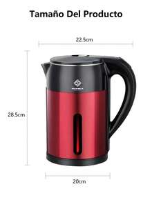 2.0L Electric Kettle, Stainless Steel Electric Tea Kettle, 1000W, Automatic Power-Off Protection, Stainless Steel - US A Type Plug(110-127V) - View 12