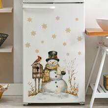 Adesivo da parete rimovibile in PVC con pupazzo di neve e fiocchi di neve - Decorazione festiva per cucina, bagno, camera da letto - Decorazione natalizia con design a pupazzo di neve e sciarpa, decorazione per il bagno | Tema festivo allegro | Adesivo in PVC, decorazioni natalizie, decorazioni di Ognissanti, decorazioni natalizie, decorazioni del Ringraziamento, decorazioni per matrimoni, decorazioni per la casa, decorazioni autunnali, decorazioni per feste di compleanno, forniture per feste, decorazioni per festival indoor, decorazioni per pareti, ornamenti di Ognissanti