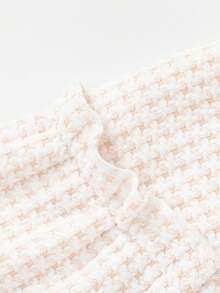 Balabala Young Girl Cute Houndstooth Autumn Baseball Jacket - Brown Tone - View 6