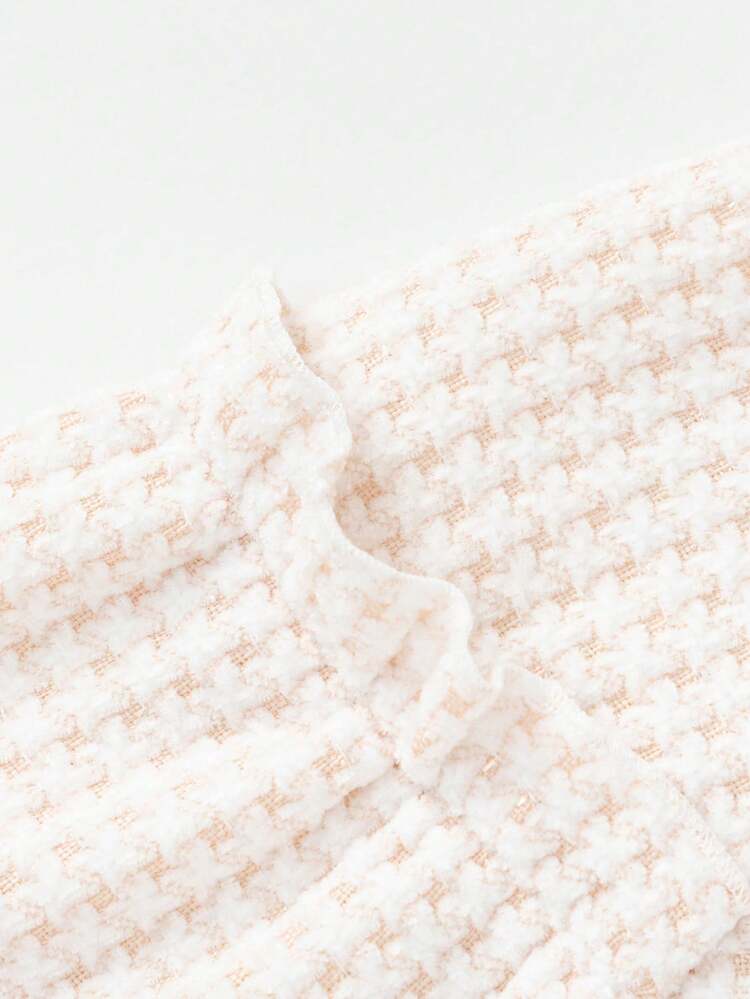 Balabala Young Girl Cute Houndstooth Autumn Baseball Jacket - Brown Tone - View 6