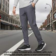 Under Armour Men's UA UNSTOPPABLE TAPERED PANTS, Comfortable Athletic Pants, Loose Woven Casual Pants, Training Trousers, 1352028-025 - Rhino Gray - View 2