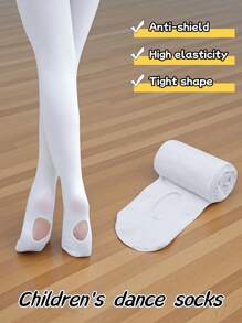 1 szt. rajstopy baletowe/do tańca dla dzieci, cieliste profesjonalne pończochy baletowe, perforowane legginsy do badań dla dorosłych, kryjące rajstopy