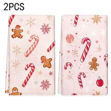 1 set/1 pièce/2 pièces Serviettes de cuisine et gants de vaisselle en forme d'homme en pain d'épices de Noël, convenant à la décoration intérieure des restaurants, cuisines et salles de bains, à la décoration de fête, aux cadeaux de vacances et pouvant également être offerts en cadeaux de Noël