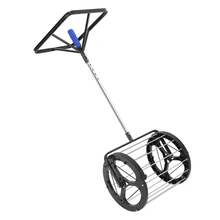 Rainaut Tennis Ball Picker, Tennis Ball Hopper, Tennis Ball Hopper For Tennis Coaches And Players, Maximum Capacity: About 80 Tennis Balls - Black+Silver - View 2