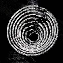 1 Pair Oversized Rhinestone Hoop Earrings, Dramatic European & American Style Earrings For Street Dance, Hip Hop, Bridal, Multiple Sizes