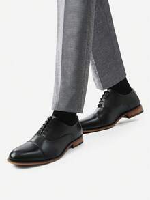 Men's Oxfords Formal Dress Shoes - Black - View 3