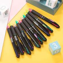 24 Pack 0.7mm 4 Color Multicolor Ballpoint Pens, 4-In-1 Multi Colored Gel Ink Retractable Ball Point Pens Gifts For School Student Office Teacher Nurse Staff Holiday Party Favors-976470 - 24 - Xem 5