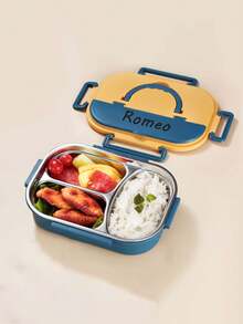 1 件个性化儿童午餐盒，可定制孩子的名字，便携式隔热便当盒，理想的生日礼物，多功能，装饰性，字母，时尚，现代，多彩，可爱，迷人，休闲，定制，个性化，独特，定制，适合他的理想礼物，适合她的理想礼物 - 彩色 - 查看 4