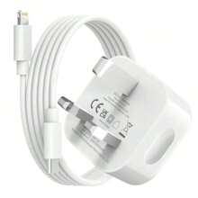 20W Fast Charging Adapter Set: 1 X UK Plug 20W Fast Charger Head + 1 X 3.3ft/100cm Fast Charging Cable, Compatible With IPhone 14 Pro Max/14 Pro/14 Plus/14/13/12/11, IPad, Series Wall Charger Adapter Suitable For Travel, Office, Dorm, And Home