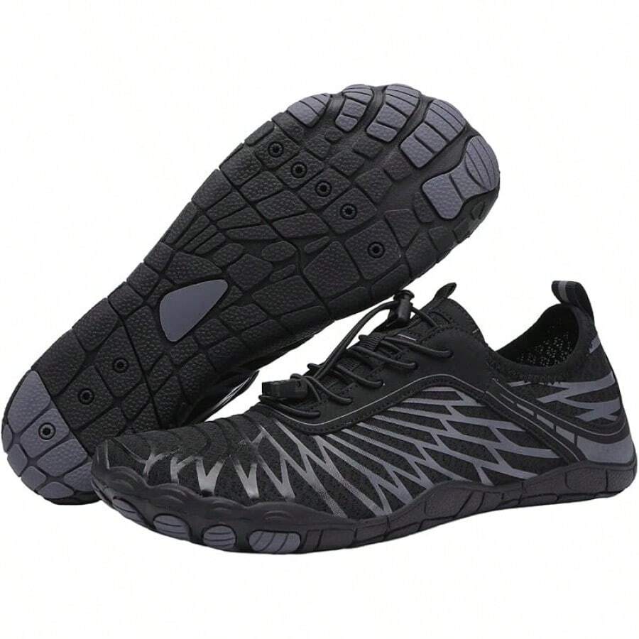 Waterproof Barefoot Trail Running Shoes For Outdoor Activities - Black - View 1