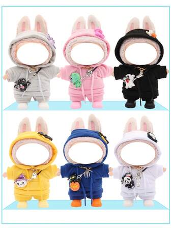 四件套服装，万圣节服装（不含娃娃），17厘米娃娃服装/运动套装配件，娃娃服装，娃娃，娃娃，万圣节。返校礼物