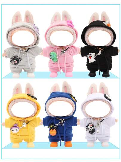 4 Piece Outfit, Halloween Wear (Without Doll), Clothes/Sports Set Accessories For 17 Cm Doll, Doll Clothes, Doll, Doll, Halloween. Back To School Gift