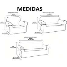 AMOROSA Juego De 3 Fundas Elásticas Para Sofá (1 Plaza, 2 Plazas, 3 Plazas) Cubre Sillones Para Sala Cobertura Completa Antideslizante Lavable Cómoda Y Ajustable Para Salas Para Casa - Rosa rosa - Ver 7