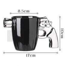 1 chiếc cốc gốm sứ hình súng lục sáng tạo, ngộ nghĩnh và độc đáo. Có thể dùng làm cốc hoặc tách cà phê, một chiếc cốc độc đáo và sáng tạo với hình dạng súng lục, thích hợp để trưng bày tại nhà hoặc văn phòng. Cũng là một món quà sinh nhật tuyệt vời cho bạn trai, rất thú vị. Trở lại trường học - Nhiều màu - Xem 12
