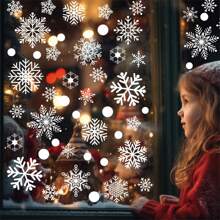 6 Sheets/Set,114 Pieces Of Snowflake Window Stickers, Used To Decorate The Festive Atmosphere, Windows And Glass Doors, PVC Electrostatic Film Material Without Glue Marks,Christmas Decorations, Winter Door Background Decorations, White Snowflake Static Glass Stickers, White Snowflake Static Glass Stickers Holiday,White Valentine Window Stickers Durable And Beautiful,Winter Wonderland Party Supplies Decor