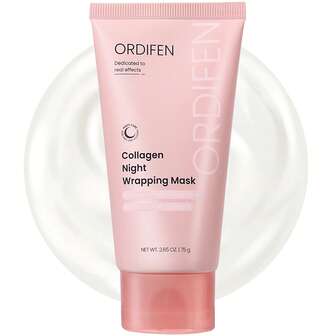  ORDIFEN Collagen Wrapping Peel Off Facial Mask - Elasticity & Hydration Care, Reduces Sagging & Dullness - Hydrolyzed Collagen For Glowing Skin - 2.65oz. Skincare
