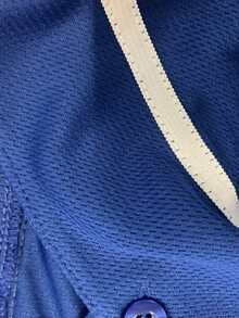 Men's Baseball Jersey 30 Blue Button-Down Embroidered Sports T-Shirt Gym Clothes Men Basic T Shirt - Blue - View 5