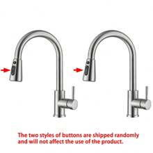 Kitchen Faucet With Pull-Out Spray Head, 360° Rotating Sink Mixer Tap, Kitchen Mixer Tap With 3 Spray Modes, Stainless Steel Pull-Down Kitchen Faucet Kitchen Items Kitchen Accessories Kitchen Tools - Multicolor - View 13