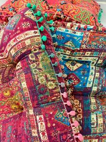 Bohemian Style Thickened Floor Cushion, Tatami Meditation Cushion, Slouchy Cushion, Square Chair Cushion, Super Soft Home Decor Seat Cushion Chair Pillow Cushions Office Chair Gaming Chair