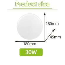 CANMEIJIA 1 pieza Panel de luz cuadrado montado en el techo con marco blanco, estilo moderno, 85V-265V sin parpadeo, luz blanca/neutra/cálida, alto brillo, diseño delgado, adecuado para pared/pasillo/habitación/entrada/techo/cocina/sala de estar/baño/dormitorio/estudio, lámpara de techo interior selecciona el tamaño según el escenario de uso - marco blanco - Ver 21