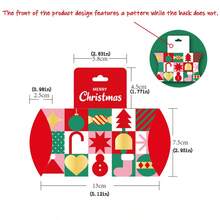 6pcs Creative Christmas Gift Boxes, Small Size Food/Candy Boxes, Christmas Pillow Boxes, 4 Styles Packaging Boxes, Candy Boxes, Holiday Party Decor Boxes, Christmas Kraft Paper Pillow Boxes, Favor Boxes - Multicolor - View 4