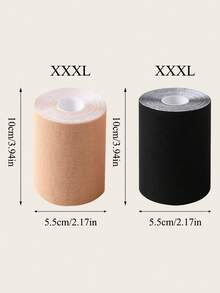 1 卷加大码胸部胶带 - 弹性透气提升胸部胶带，适用于大胸部，防下垂和提升，可剪成任何形状，隐形乳头贴，适用于婚纱和夏装 - 彩色 - 查看 31