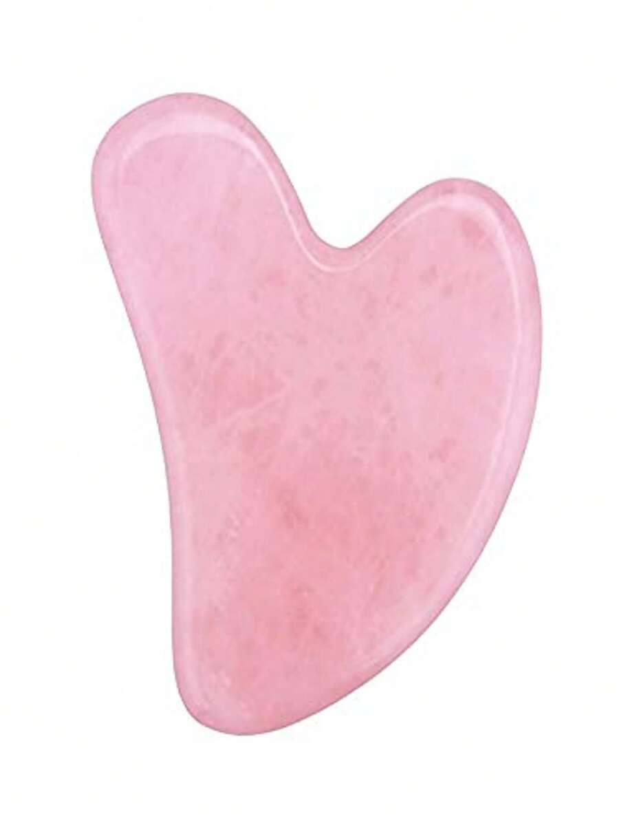 Gua Sha Facial Tools, Rose Guasha Tool For Face & Eye, Puffiness Reducing & Jawline Sculpting Face Gua Sha Tools For Skin Care Woman GuaSha Stone Tool, Pink - Màu Hồng baby - Xem 1