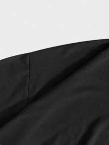 Grunge Punk Camiseta casual de manga corta de verano para hombres con impresión de letras y personajes, escuela - Negro - Ver 6