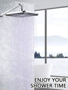 High Pressure Square Wall-Mounted Rain Shower Head, 360° Rotating High Flow Rate Water-Saving Overhead Shower, Modern Black Plastic Design, Uniform Full Body Coverage, Easy Installation Bathroom Upgrade, Ideal For Home, Hotel And RV Bathrooms, Perfect Accessory For Modern Bathrooms And Home Plumbing, Upgrade Your Shower Experience, Ideal Gift And Bathroom Renovation Choice - Multicolor - View 10