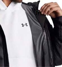 Under Armour Men's Legend Training Insulated Mid-Length Down Jacket - Black - View 8