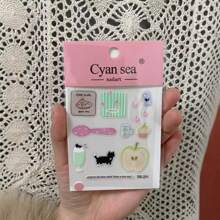 1 韩国猫咪时钟滴管贴纸可爱3D果冻电脑iPad手机外壳DIY材料贴纸 - 彩色 - 查看 20