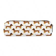 1pc Dachshund Pattern Pencil Case, Unique Student Stationery Storage Bag, Various Patterns Available, Suitable For Student Desk Organization After Back To School - Multicolor - View 11