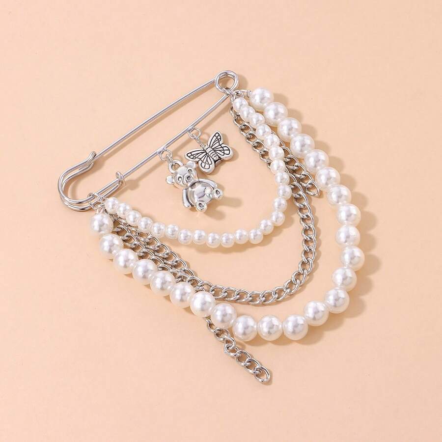 1pc Woman Star Alloy Plating Fashion Brooch Dating Gifts - ZW3348 - View 1