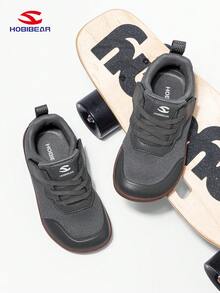 HOBIBEAR HOBIBEAR Kids Sports Shoes, Boys Girls Barefoot Shoes, Outdoor Comfortable Walking Shoes With Hook And Loop Rubber Sole, Non-Slip, Breathable, Easy To Wear, Suitable For All Seasons, School Shoes