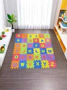 36pcs Baby Foam Puzzle Mat, Colorful Interlocking Tiles With Numbers & Letters, Non-Slip Crawling Play Mat For Living Room/Bedroom, Suitable For Early Education, Learning & Play, Soft Toy, Christmas/Halloween Gift, Children Toy, Infant Toy, Toddler Toy, Game, Kids Puzzle, Personalized Gift - Alphabet Crawling Mat - View 9