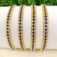 1 Yard 3 Rows/2 Rows AB Rhinestone Chain, Gold/Silver Base With Claw Chain, Suitable For Doll Making, Plush Doll Making, Clothing Decoration, Embroidery, Jewelry Making, Gift Decoration - Multicolor - View 24