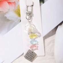 2pcs Dreamlike Goldfish Wind Chime Beaded Ornament, Small Fish Bead Decorative Hanging Accessory, Suitable For Bedroom, Yard, Garden, Phone, Bag Decoration