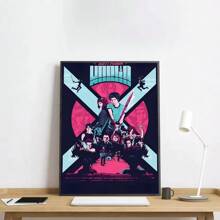 1pc/3PCS Wall Arts Posters Optional Frame Wall Decor,Room Decor Vintage Pop Retro Movie Scott Pilgrim VS The World Poster High Definition Art Waterproof Home Living Room Bedroom Bar Aesthetics Decoration