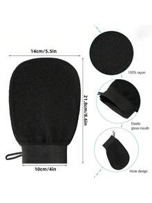 3 件沐浴去角质身体清洁手套、死皮去除手套、沐浴身体刷毛巾 SPA 泡沫身体按摩、去角质毛巾二合一双面身体清洁工具、去角质沐浴手套、沐浴手套毛巾沐浴手套、可翻转去角质手套、适用于 SPA、按摩和磨砂、身体磨砂沐浴配件、死皮去除器和面部按摩器、带多色深层清洁毛巾