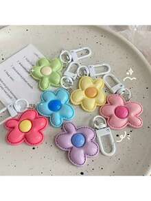糖果色花朵钥匙扣派对小礼物手机链、挂件彩色包包配饰礼物创意钥匙扣、背包挂件、包包吊饰、生日礼物、派对礼物 - 彩色 - 查看 1